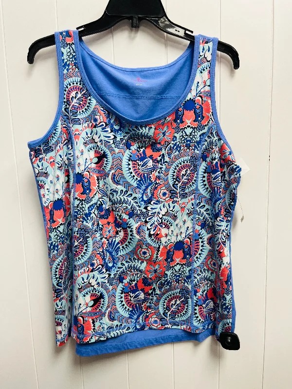 Top Sleeveless By Talbots In Blue, Size: 2x