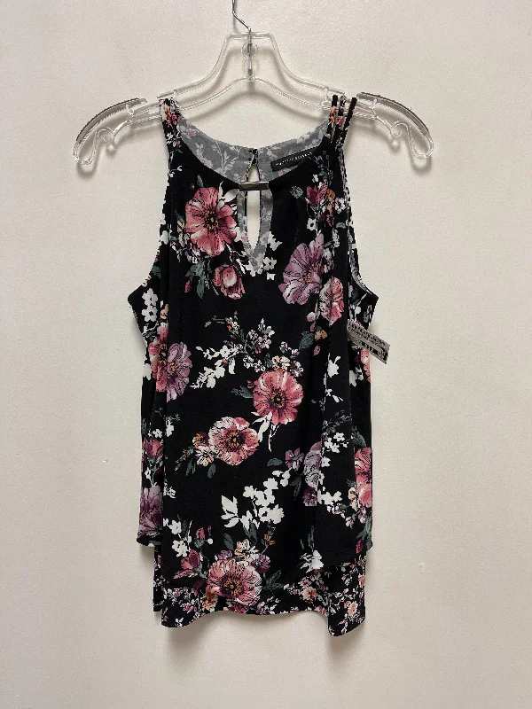 Top Sleeveless By White House Black Market In Floral Print, Size: Xs