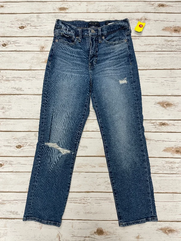 Jeans Straight By Lucky Brand In Blue Denim, Size: 6