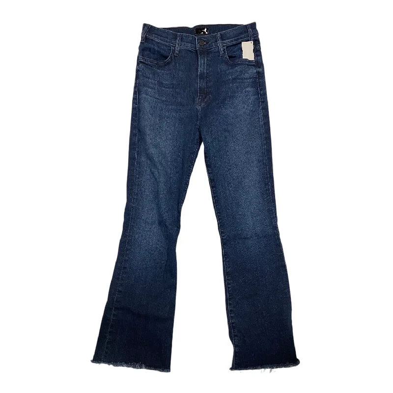 Jeans Straight By Mother Jeans In Blue Denim, Size: 8