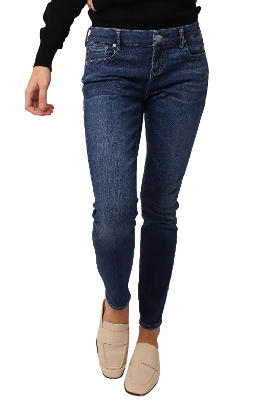 Joyrich Mid Rise Skinny Jeans In Dark Wash