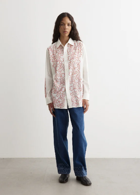 Beaded Crossvine Shirt