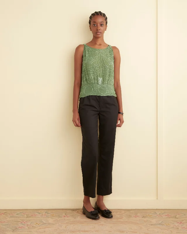 Beaded Myrtle Shirt - Green