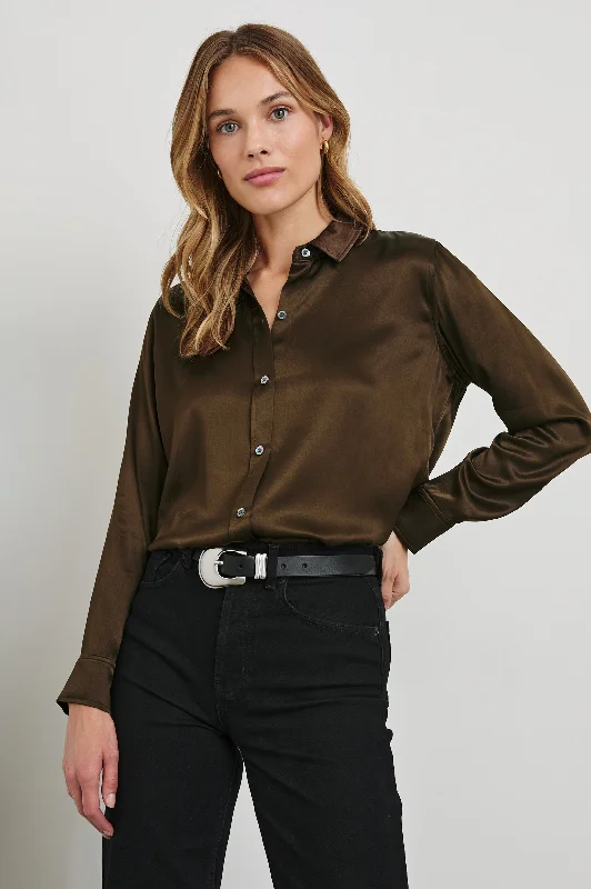 MARIA SHIRT - DARK MOSS