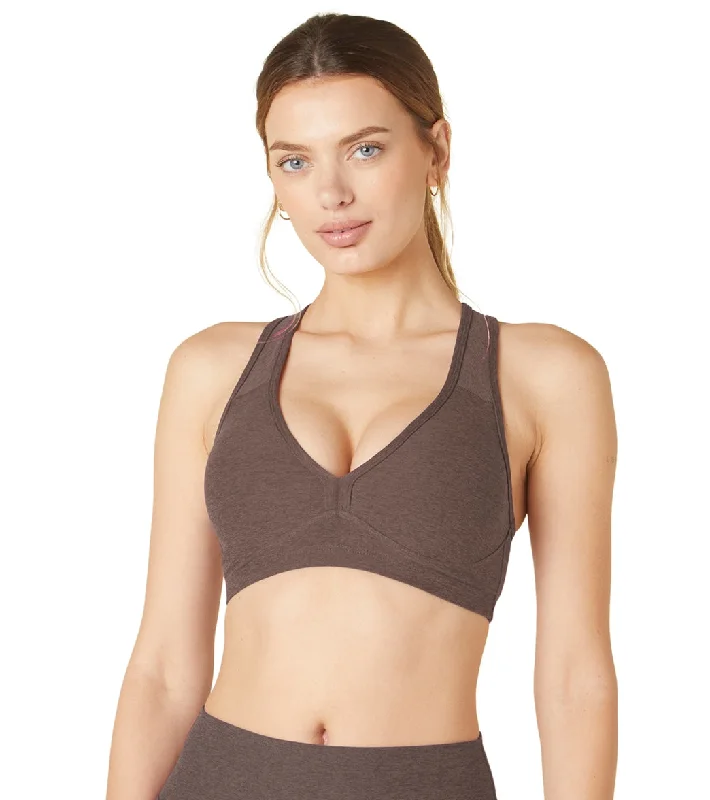 Beyond Yoga Spacedye Lift Your Spirits Yoga Sports Bra Woodland Heather