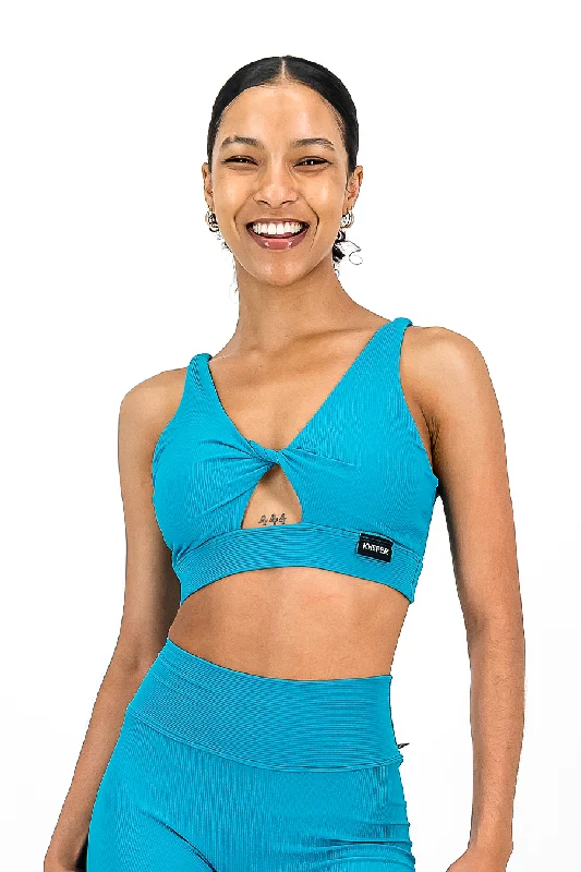 Rib Aspire Twist Bra | Tropica