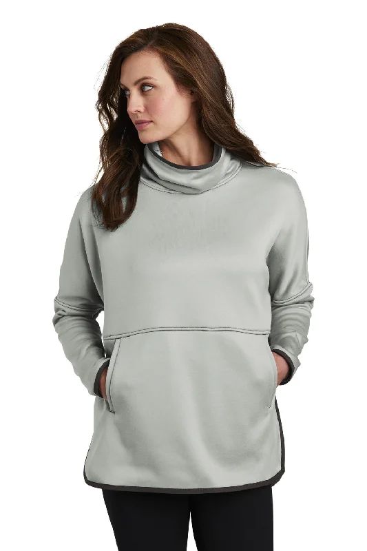 The North Face Womens Canyon Flats Fleece Poncho Sweatshirt - Heather High Rise Grey - Closeout