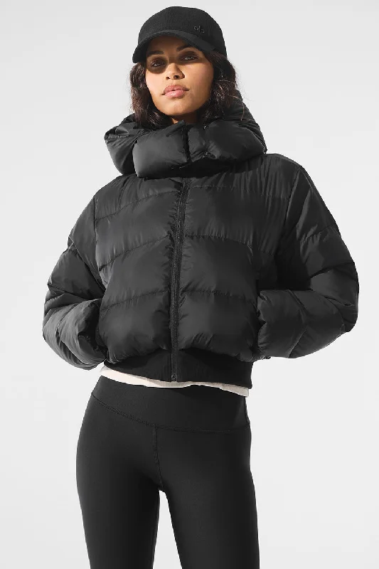 Foxy Puffer Jacket - Black