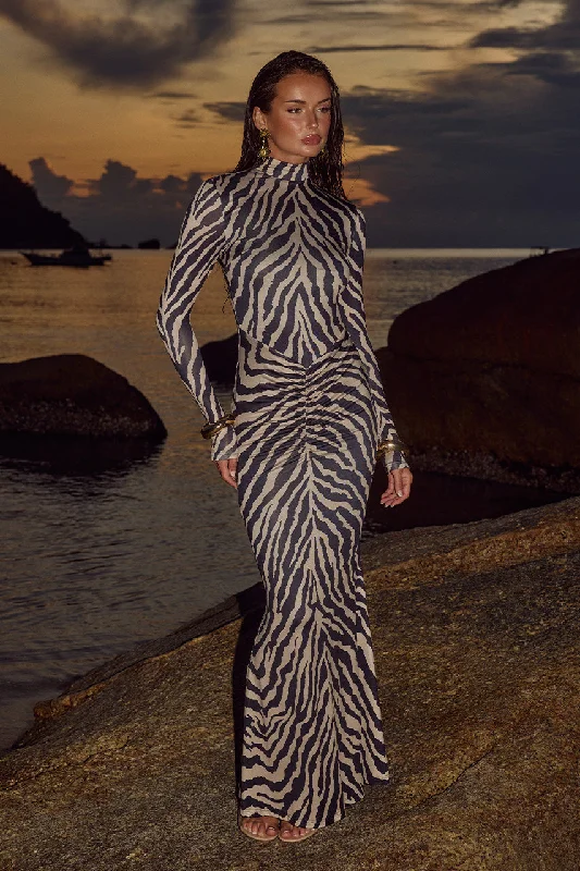 WILLEM MAXI DRESS - ZEBRA