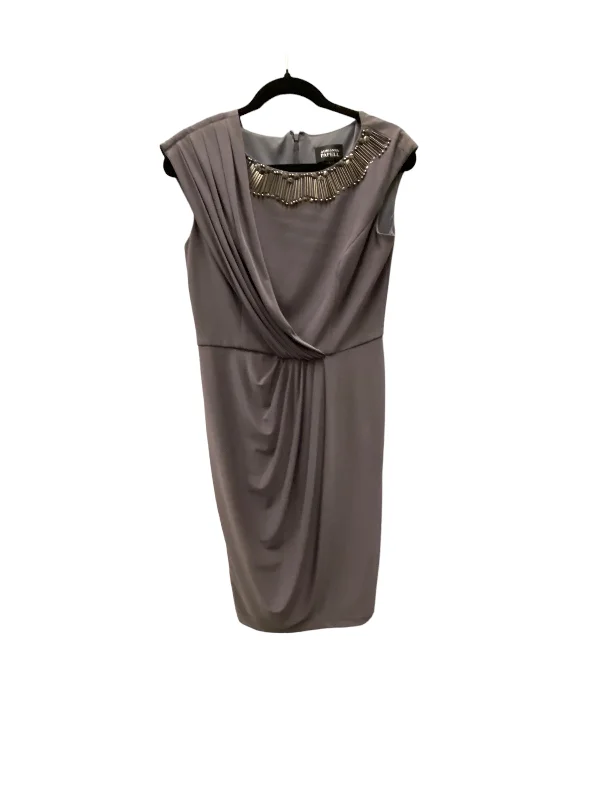 Dress Party Short By Adrianna Papell In Grey, Size: S