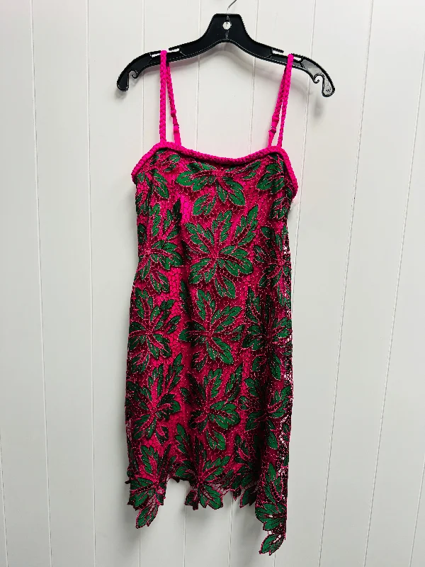 Dress Party Short By Alex Marie In Green & Pink, Size: 4