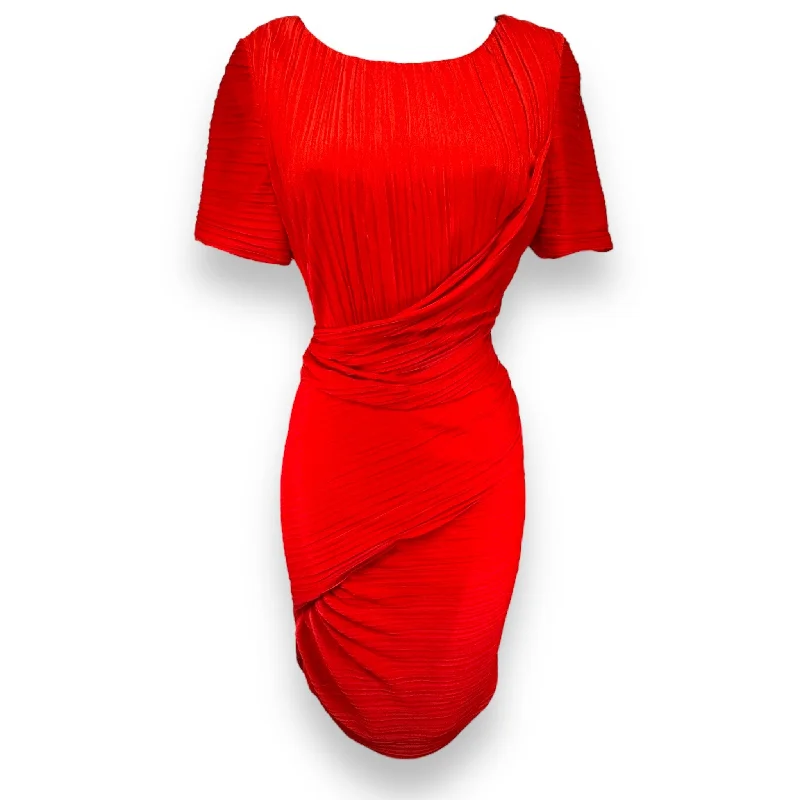 Dress Party Short By Halston Heritage In Red, Size: 12