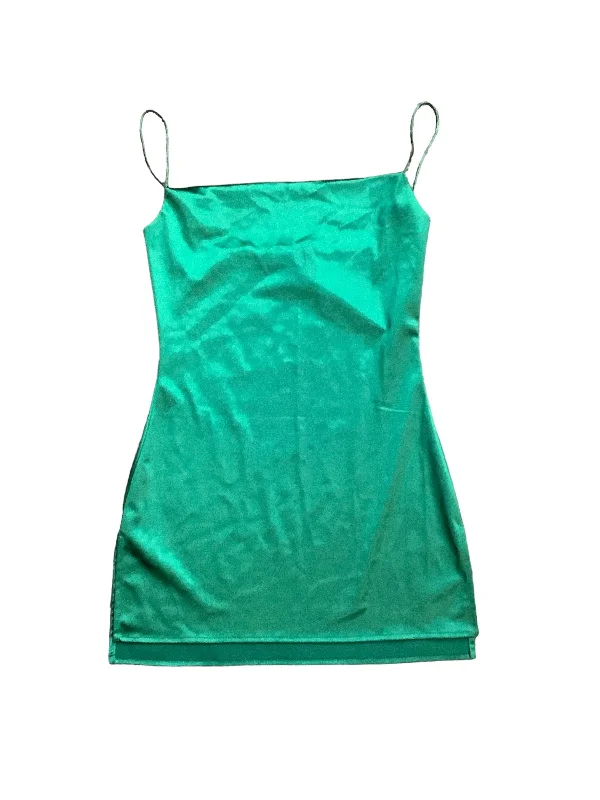 Green Dress Party Short Zaful, Size M