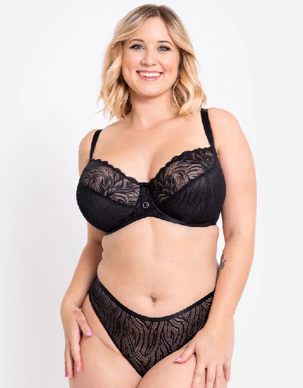 Curvy Kate Lace Daze Balcony Bra Black