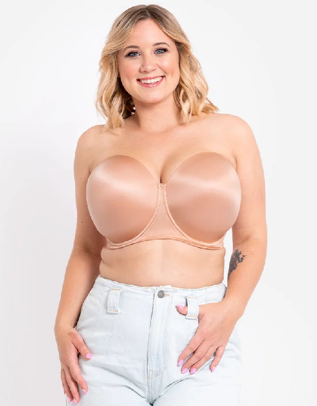 Curvy Kate Smoothie Moulded Strapless Multiway Bra Latte