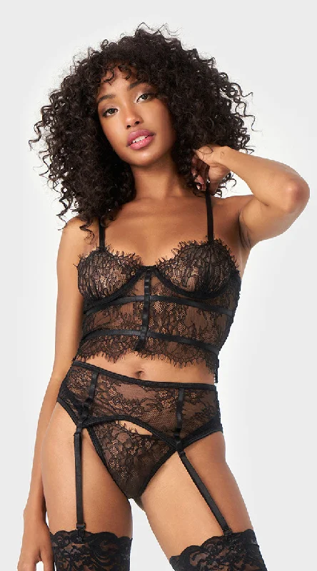 Dividing Line Lace Bra Set